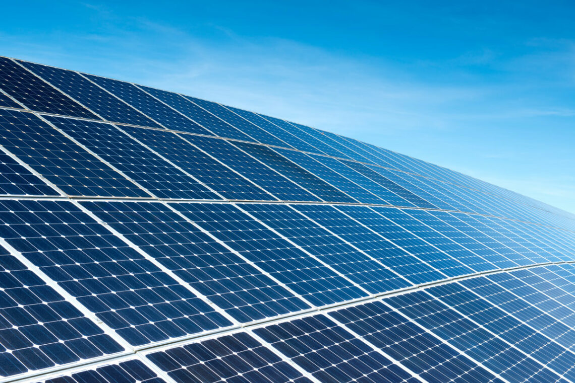 Un panneau solaire miniature